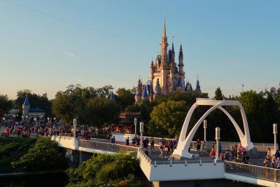 Cinderella's castle from Tomorrowland