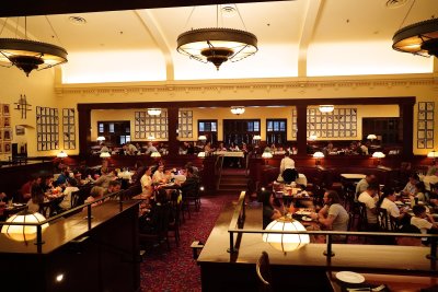 Inside the Brown Derby restaurant