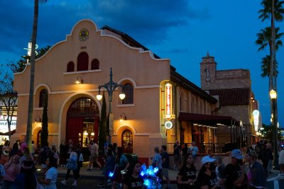 Starbuck's Trolley Car Cafe at blue hour