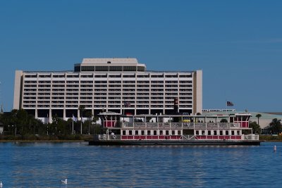 Ferry and monorail with Contemporary Resort