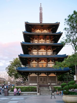 Japan pavilion's pagoda