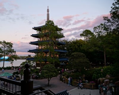 Japan pavilion 2nd floor view of the pagoda