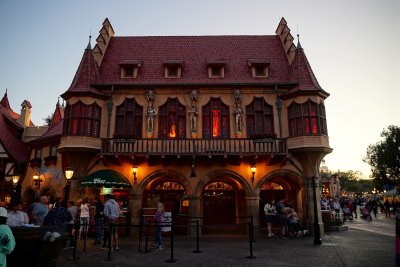 Germany pavilion store at sunset