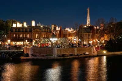 France pavilion at night