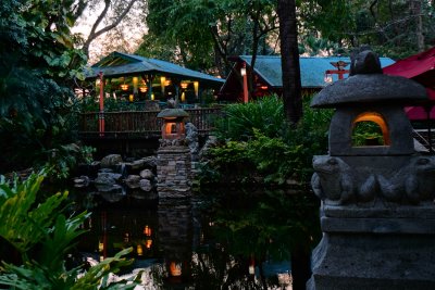 Flame Tree Barbeque at dusk