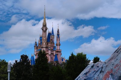 Cinderella's castle from Tomorrowland