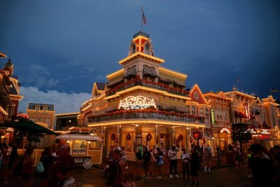 Main Street store in the evening