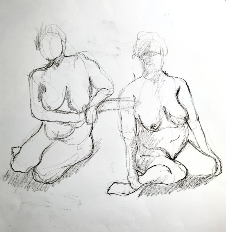 Two Minute Gestures - Seated figure