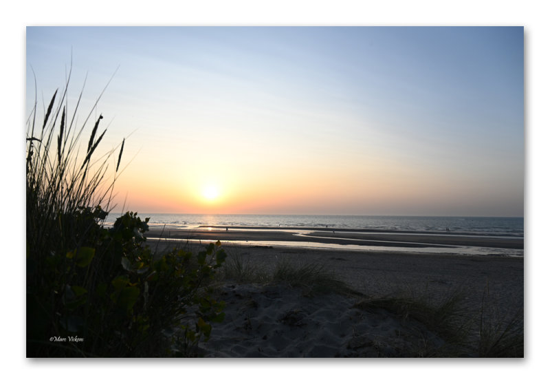 sunset in De Panne