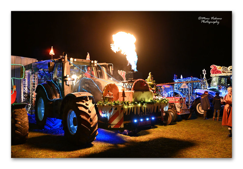 Tractor Kerst Licht Parade Werchter