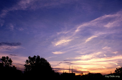 Coucher de soleil  Ville d'Anjou