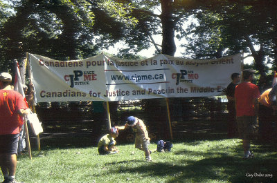 Manifestation au Parc Lafontaine