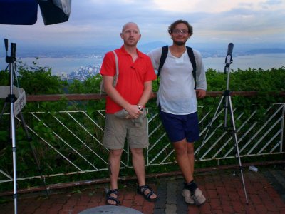 Martin & I walked up Penang Hill, 800+m.