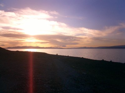 Sunset at Nam Tso