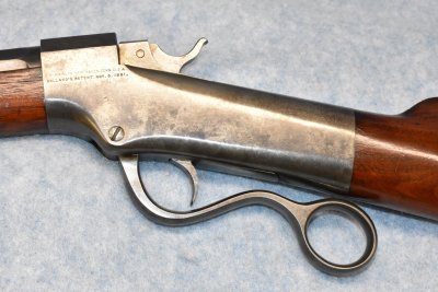Receiver, Left Side - Note:  Non rebated frame, Early Single Ring Lever, and Brown trigger and Marlin hammer