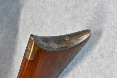 Buttplate - Note: Later style crescent buttplate (not unusual but shows difference from early style)