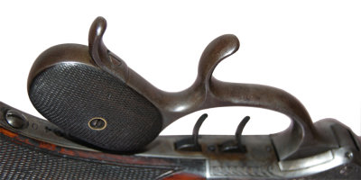 Detailed view of Finger Spurs on Lever