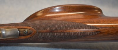 Bottom of Butt Stock Checkering Detail