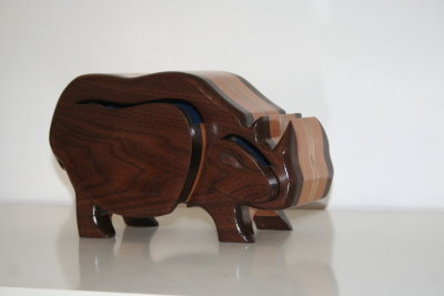 Rhino bandsaw box