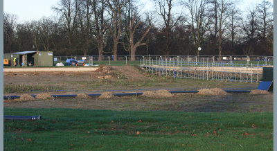 New water supply pipe for the Diana Fountain in Bushy Park.