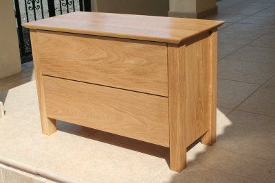 oak bedside drawers