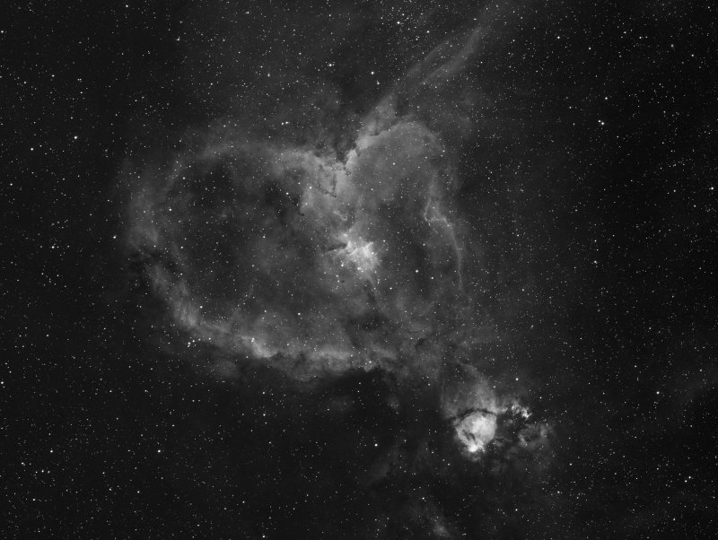 IC 1805 The Heart Nebula in HA