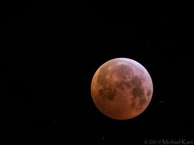 Total Lunar Eclips - Totaal verduisterde maan