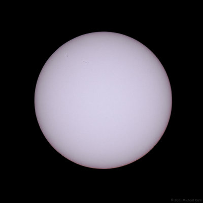 zonnevlek AR2811 (r) en AR2812 (l) - sunspot AR2811 (r) and AR2812 (l)