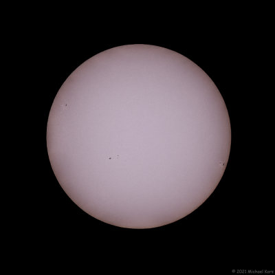 zonnevlek AR2818 - AR2816 - AR2817 (vlnr) - sunspot AR2818 - AR2816 - AR2817