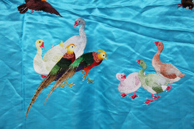 Large vintage Chinese embroidery, breathtakingly beautiful