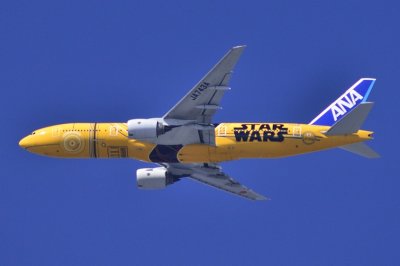 ANA's B-777/200, JA743A, Star Wars In Fantastic Skies