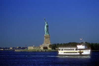 Liberty Statue and Ferry 