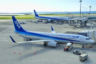 ANA's B-737/800, JA59AN, at Gate