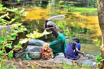 Washing on the Wild River