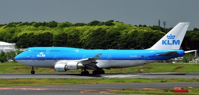 KLM B-747/400, PH-BFG, TO Run