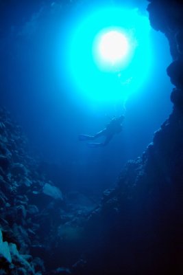 Real Scuba Dive on the Cave