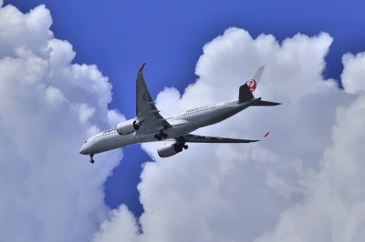 JAL, Airbus A350-900, JA05XJ, amazing Clouds
