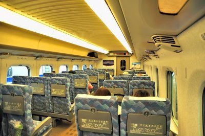 Inside Shinkansen N700