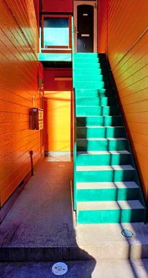 The Green Stairs of the Orange House