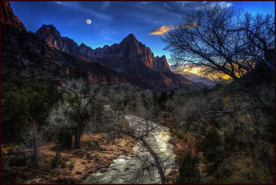 Zion Virgin River Watchman Peak