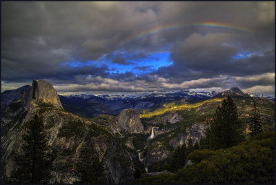 Glacier Point Stormy Rainbow