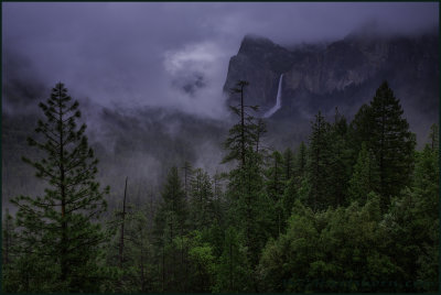 Bridalveil Misty Tunnel View