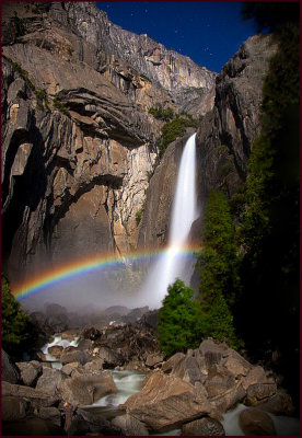 Yosemite Falls Starlight Moonbow