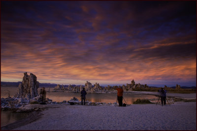 Mono Lake Fiery Sunset