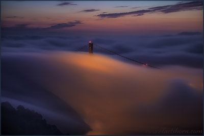 Golden Gate Foggy Sunrise
