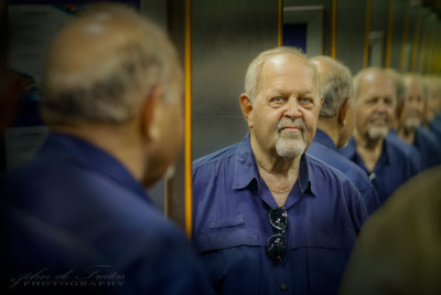 2019 - Ken in the elevator, Eixample - Catalunya, Barcelona - Spain