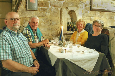 2019 - Doris, Micheline, Michel & Joseph  at Le Moutardier du Pape - Avigno, Provence - France