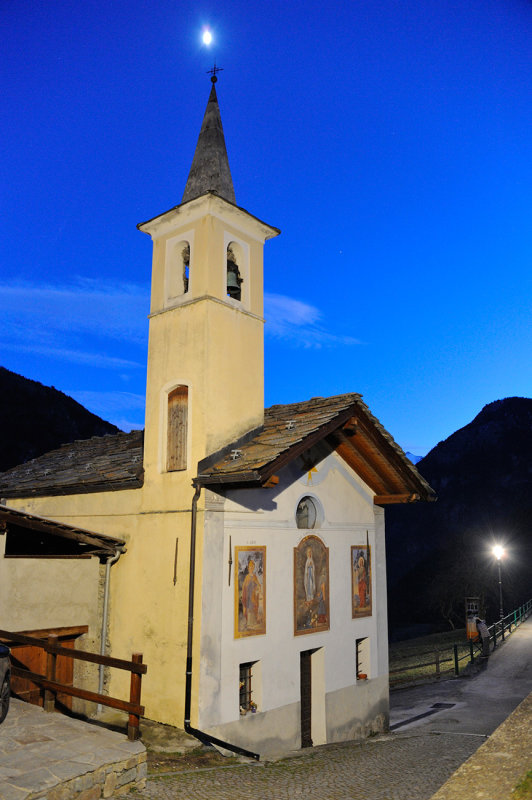 Aosta Valley region, Capella on the village of Cerian