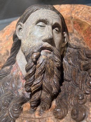 Dish with head John the Baptist