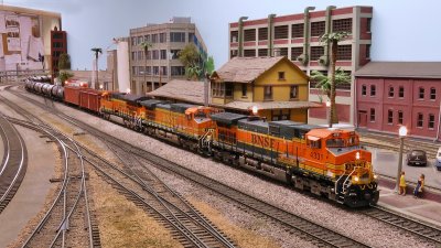 BNSF 4331 (another ScaleTrains C44-9W) leading an Ethanol train